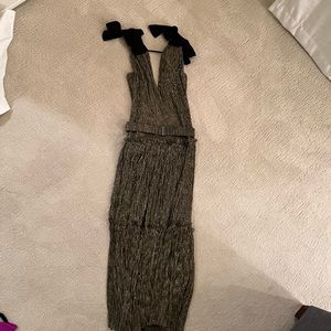 Sabina Musayev Ray dress in gold